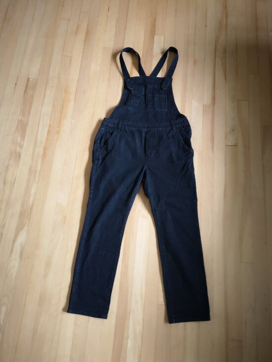 Free People Pants - Free People Ladies Size 31 Black Denim Adjustable Straps 1 Pocket Bib Overalls